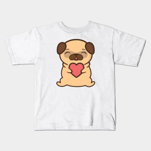 Cute and Kawaii Adorable Pug Kids T-Shirt